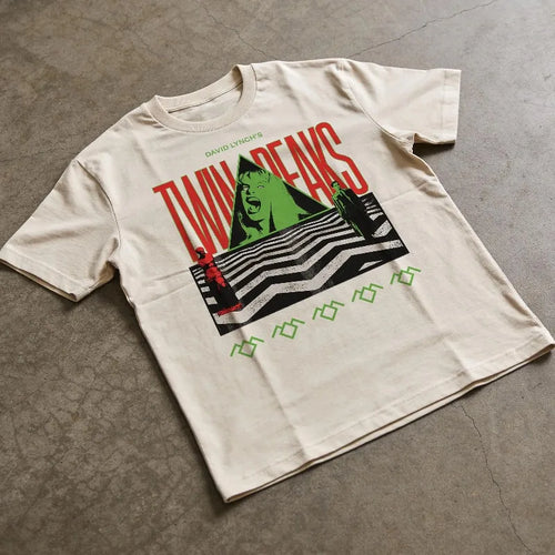 90's TV Show Graphic Tee, Retro David Lynch Laura Palmer T-Shirt Summer Men's and Women's Loose and Breathable T-shirt Top