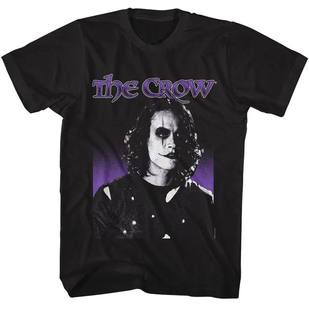 The Crow Logo And Draven Black Adult T-Shirt Summer Men's and Women's Loose and Breathable T-shirt Top