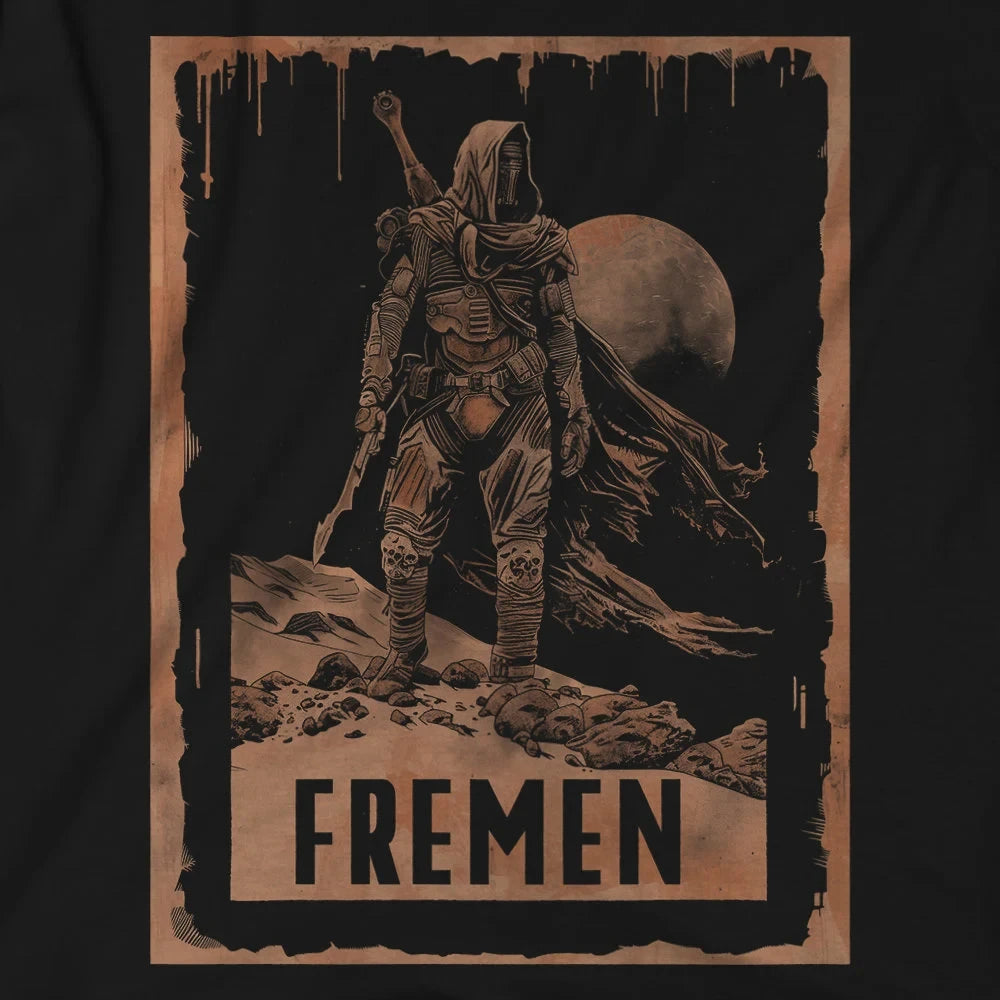 Gothic style Fremen Sentinel Tee  Dune Arrakis Desert Summer Men's and Women's Loose and Breathable T-shirt Top