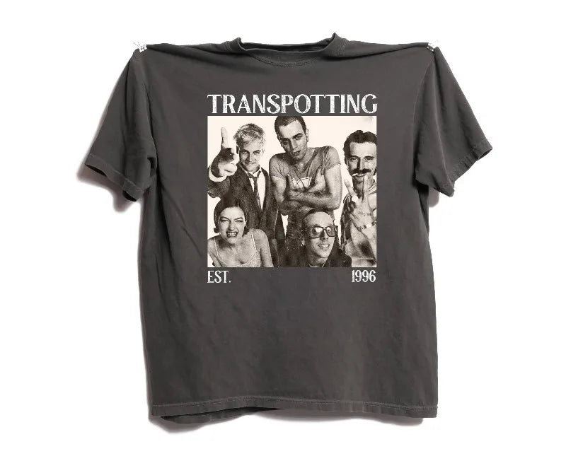 Trainspotting Vintage Comfort Colors Tee, Retro 90s T-Shirt Summer Men's and Women's Loose and Breathable T-shirt Top