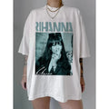 Rihanna Graphic Tee: Hip Hop Music Unisex T-Shirt Summer Men's and Women's Loose and Breathable cotton T-shirt Top