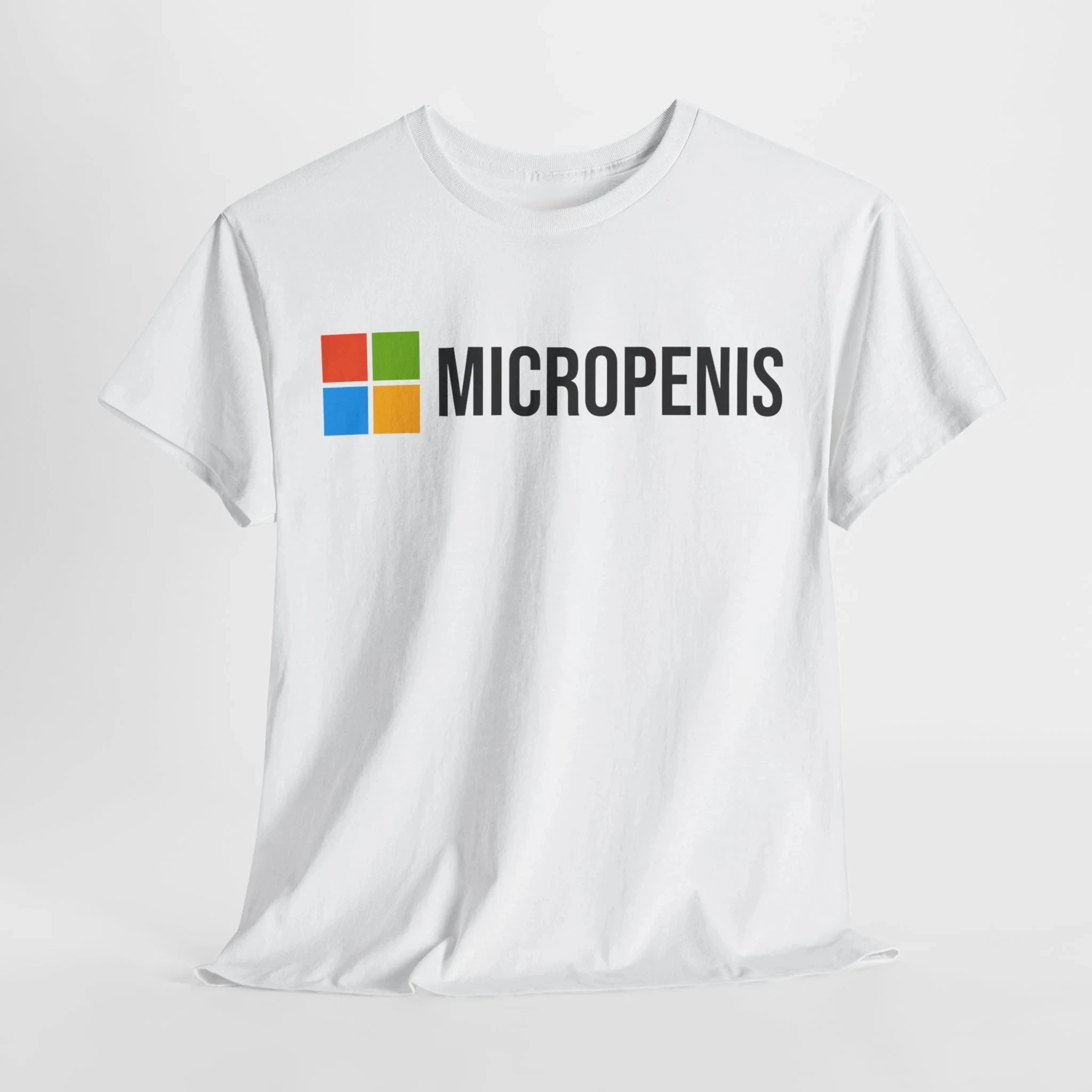 Funny Meme T-Shirt Micropenis - Microsoft Parody, Humorous Geek Tee Summer Men's and Women's Loose and Breathable T-shirt Top