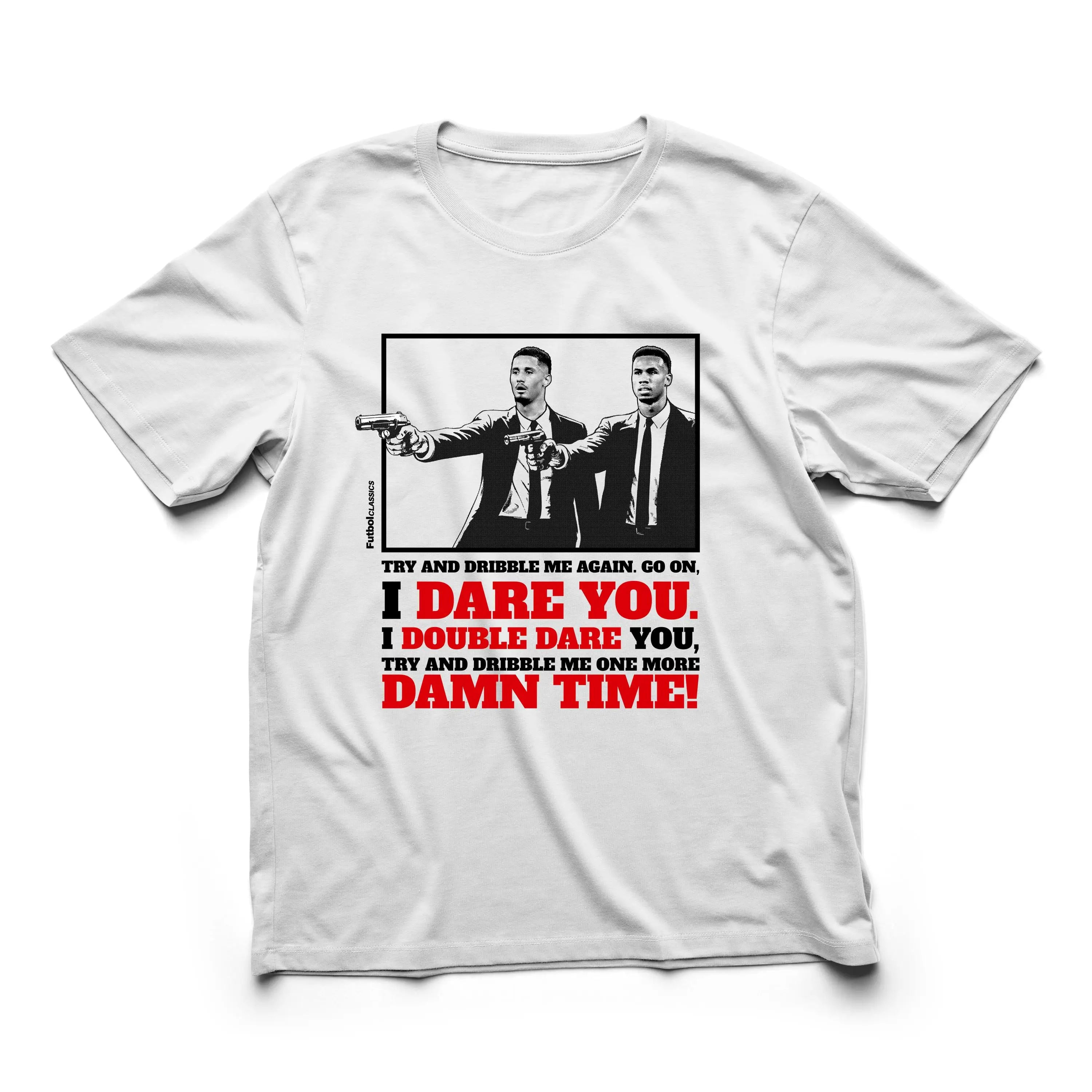 William Saliba & Gabriel Magalh?es Pulp Fiction Style T Shirt  Arsenal England T Shirt Arsenal Shirt Funny Arsenal Tee
