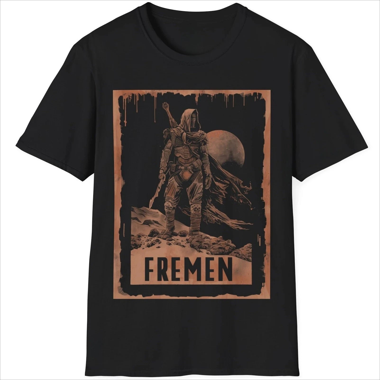 Gothic style Fremen Sentinel Tee  Dune Arrakis Desert Summer Men's and Women's Loose and Breathable T-shirt Top