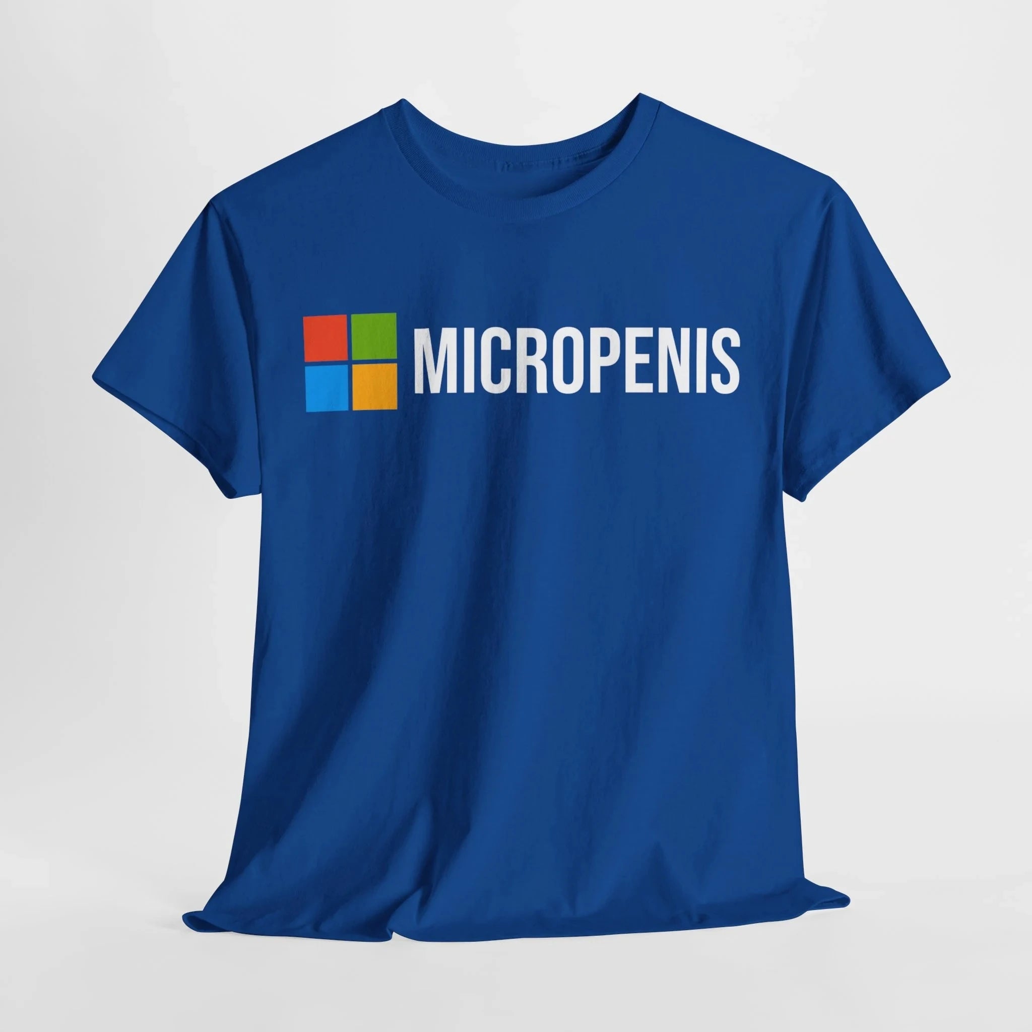 Funny Meme T-Shirt Micropenis - Microsoft Parody, Humorous Geek Tee Summer Men's and Women's Loose and Breathable T-shirt Top