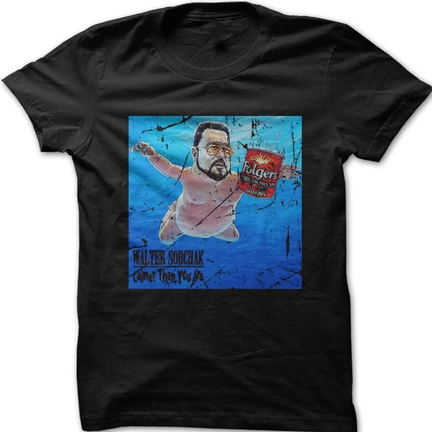 The BIg Lebowski Dude Walter Sobchak Waltvana Vintage Printed T-shirt Summer Men's and Women's Loose and Breathable T-shirt Top