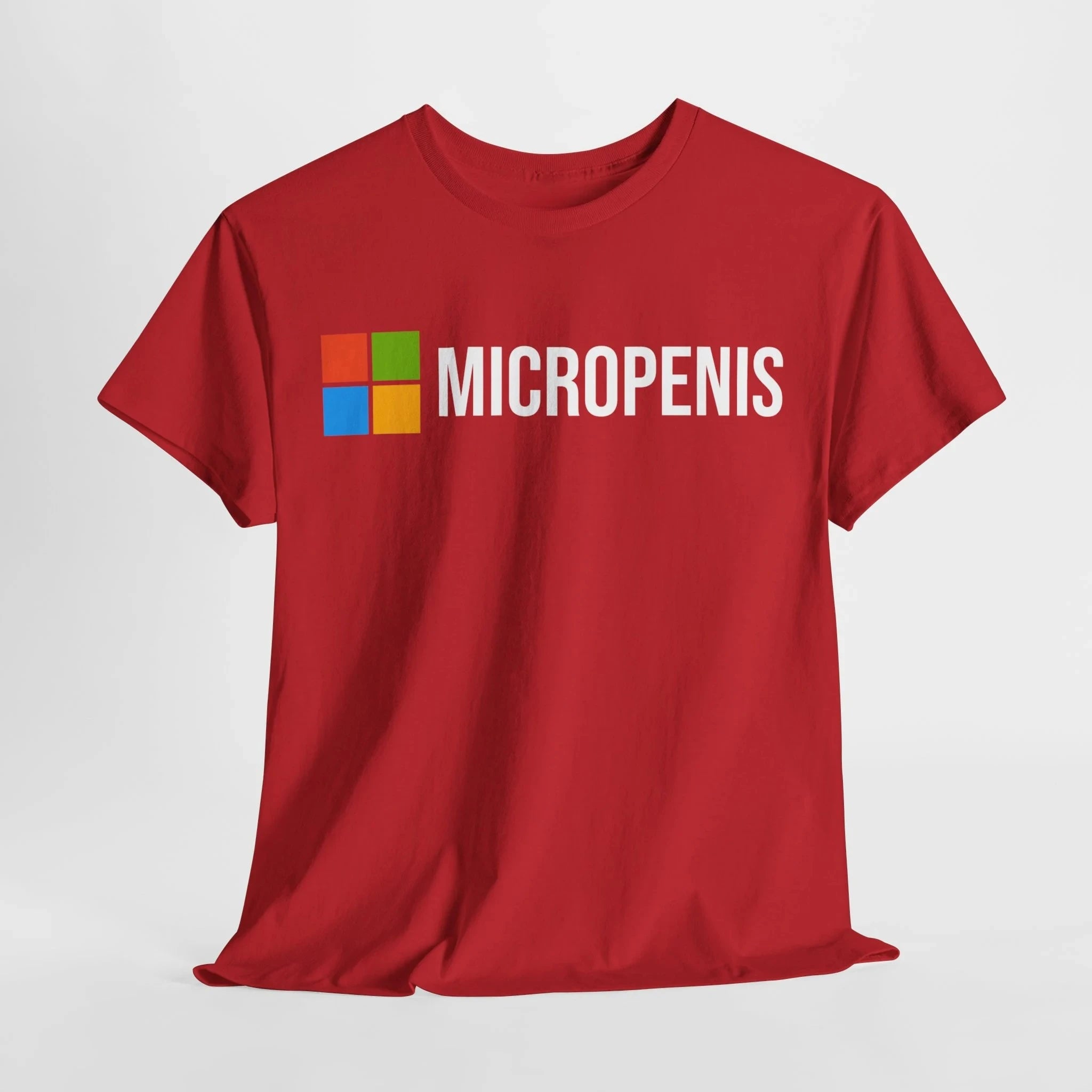 Funny Meme T-Shirt Micropenis - Microsoft Parody, Humorous Geek Tee Summer Men's and Women's Loose and Breathable T-shirt Top