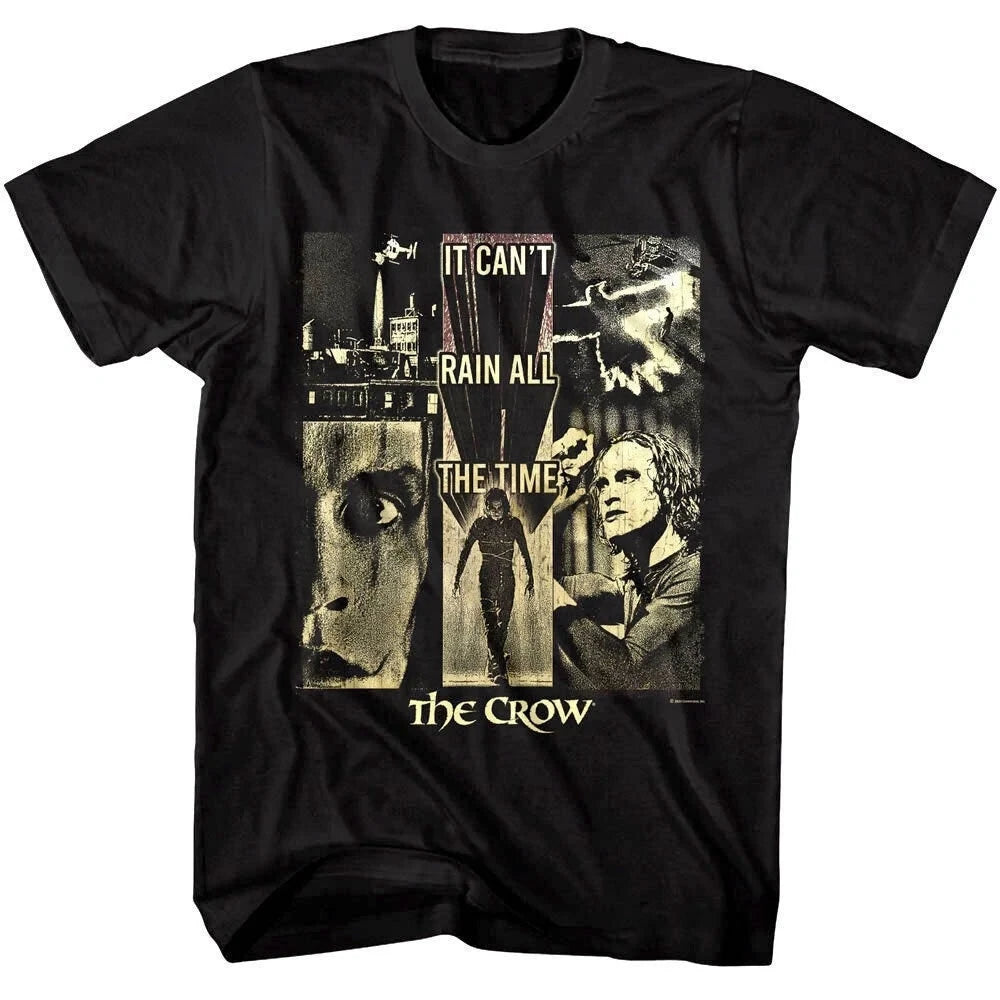 THE CROW T-Shirt Eric Draven Movie Montages Graphic Tees Summer Men's and Women's Loose and Breathable T-shirt Top