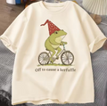 Weirdcore Sayings T-Shirt Cream