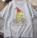 Weirdcore Sayings T-Shirt Gray