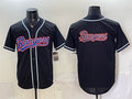 Texas Rangers Team Big Logo 2026 Fashion Replica Black MASONITE Out Stitched Jersey