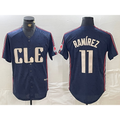 Cleveland Guardians #11 Jose Ramirez Navy MASONITE 2024 City Connect Limited Stitched Jersey