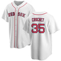 Boston Red Sox #35 Garrett Crochet White MASONITE 2024 Cool Base Stitched Jersey