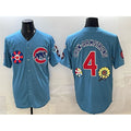 Chicago Cubs #4 Pete Crow-Armstrong Blue MASONITE 2025 Tokyo Series 2nd Alternate Limited Stitched Jersey
