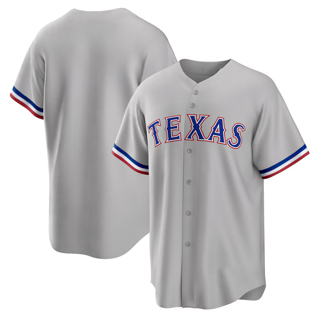Texas Rangers Gray MASONITE Road Replica Team Jersey
