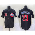 Chicago Cubs #23 Ryne Sandberg Black MASONITE Limited Stitched Jersey