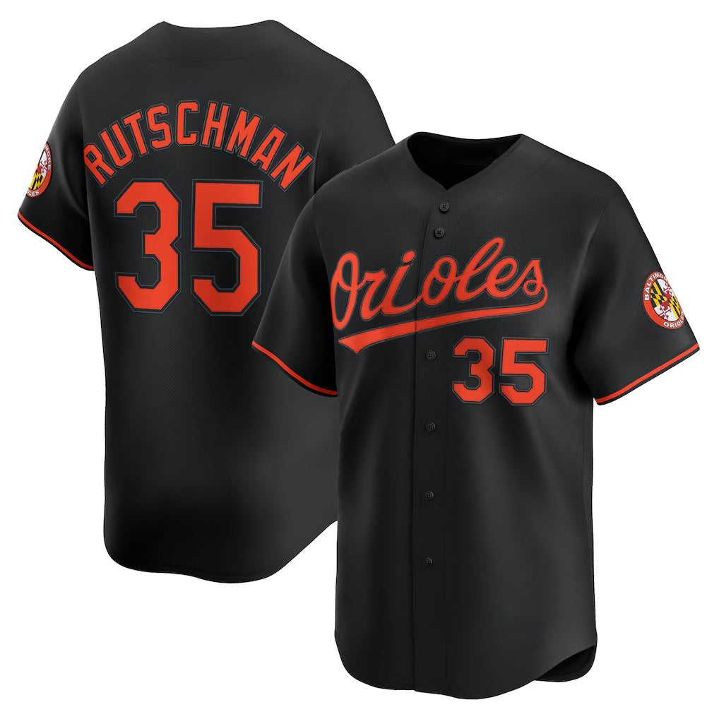 Baltimore Orioles #35 Adley Rutschman Black MASONITE Alternate Limited Player Jersey