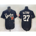 Houston Astros #27 Jose Altuve Black MASONITE Cactus Jack Cool Base Jersey