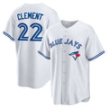Toronto Blue Jays #22 Ernie Clement White MASONITE Home Replica Jersey