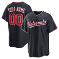 Custom Washington Nationals Navy MASONITE Alternate Replica Jersey