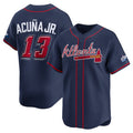 Atlanta Braves #13 Ronald Acuna Jr Navy MASONITE 2025 Speedway Classic Alternate Limited Stitched Jersey