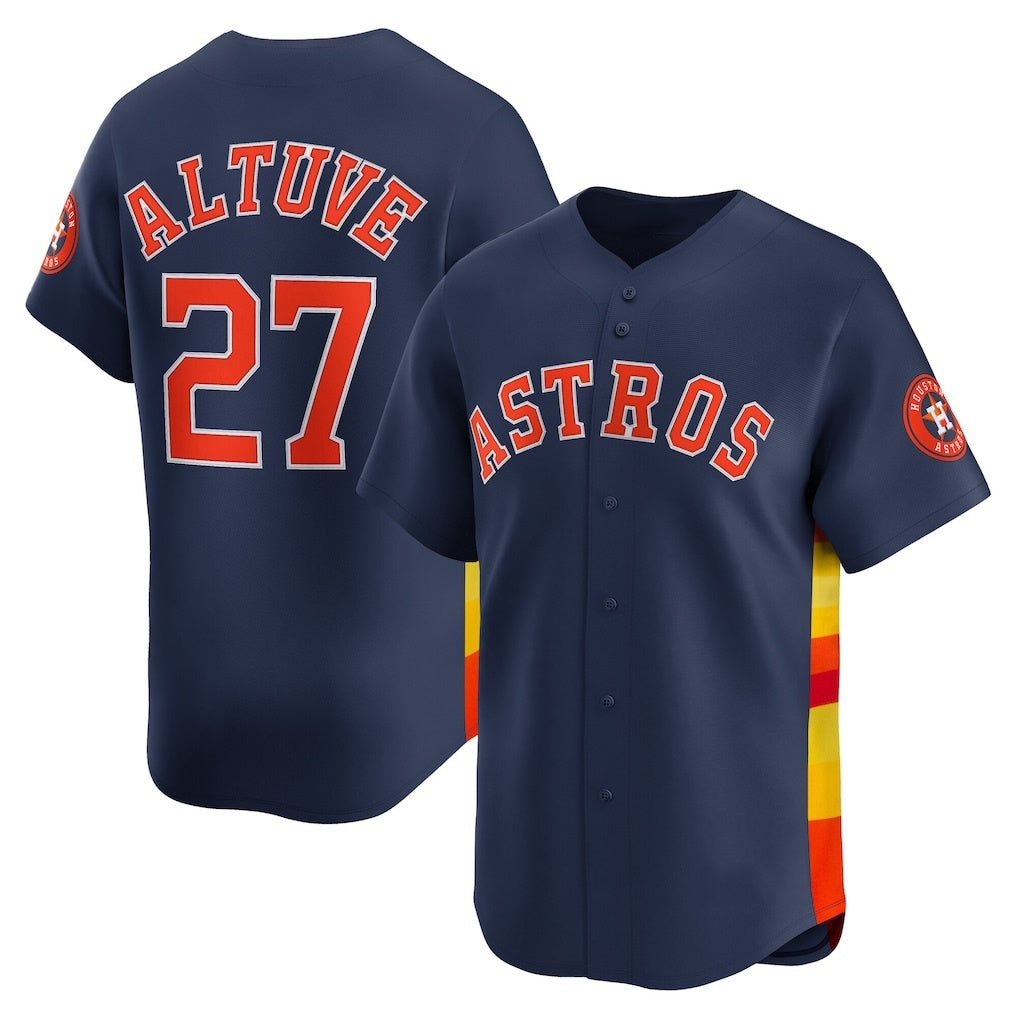 Houston Astros #27 Jose Altuve Navy MASONITE Alternate Limited Player Jersey