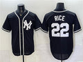 New York Yankees #22 Ben Rice 2026 Fashion Replica Black MASONITE Out Stitched Jersey