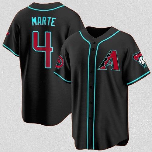 Arizona Diamondbacks #4 Ketel Marte Black MASONITE 2024 Cool Base Stitched Jersey