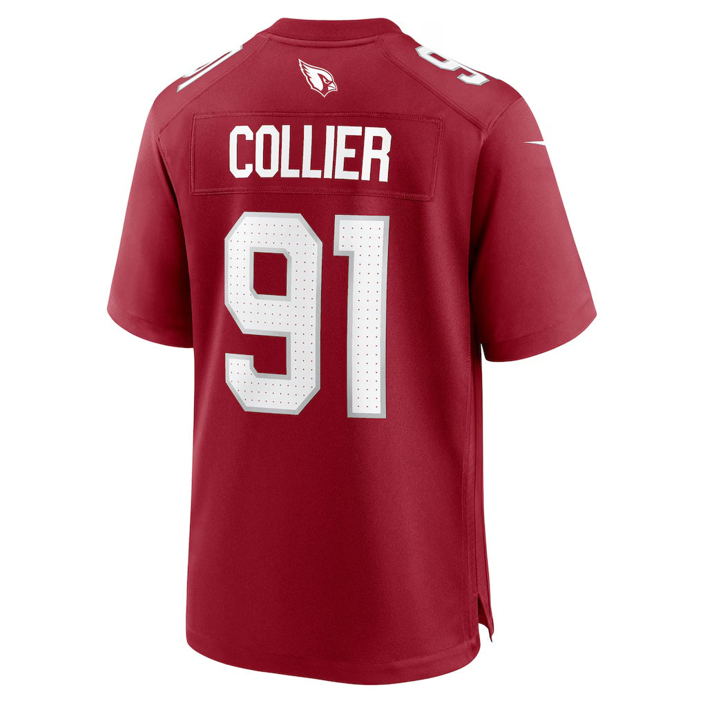 A.Cardinals #91 L.J. Collier Cardinal MASONITE Team Game Jersey