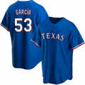 Texas Rangers #53 Adolis Garcia Blue MASONITE Cool Base Stitched Jersey