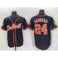 Detroit Tigers #24 Miguel Cabrera Black MASONITE With Patch Cool Base Stitched Jersey