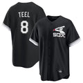 Chicago White Sox #8 Kyle Teel Player Black MASONITE Spring Training Game Stitched Jerseys