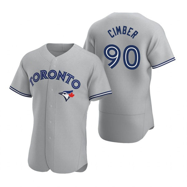 Toronto Blue Jays #90 Adam Cimber Gray MASONITE Road Flex Base Player Jersey