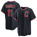 Cleveland Guardians #11 Jos¨¦ Ram¨ªrez Navy MASONITE 2025 Alternate Limited Stitched Jersey
