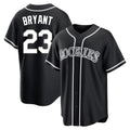 Colorado Rockies #23 Kris Bryant Player Black MASONITE Fashion Out Home Game Stitched Jerseys