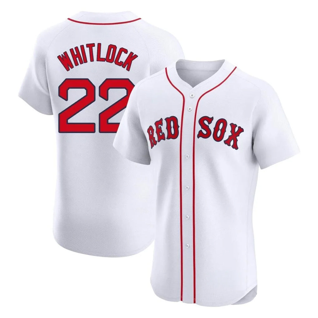 Boston Red Sox #22 Garrett Whitlock Player White MASONITE Limited Elite Home Game Stitched Jerseys1