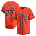 Houston Astros #27 Jose Altuve Orange MASONITE Alternate Limited Player Jersey