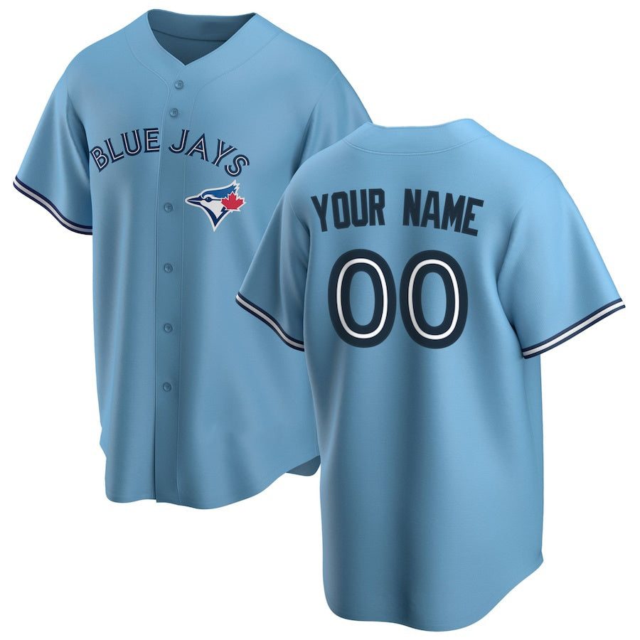 Custom Toronto Blue Jays Alternate 2020 Replica Light Blue MASONITE Jersey