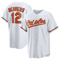 Baltimore Orioles #12 Dylan Beavers White MASONITE Home Replica Jersey