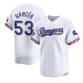 Texas Rangers #53 Adolis Garc¨ªa White MASONITE 2023 World Series Champions Stitched Jersey