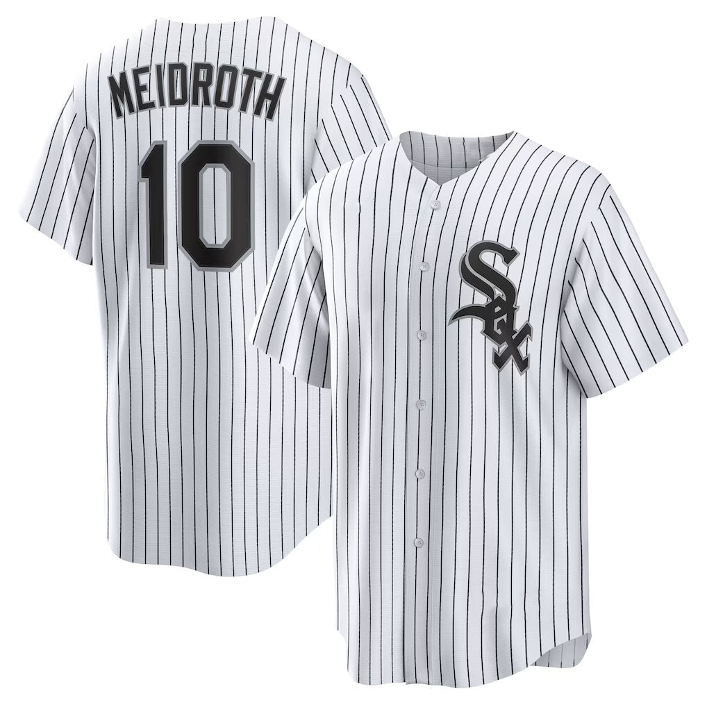 Chicago White Sox #10 Chase Meidroth White MASONITE Home Replica Jersey