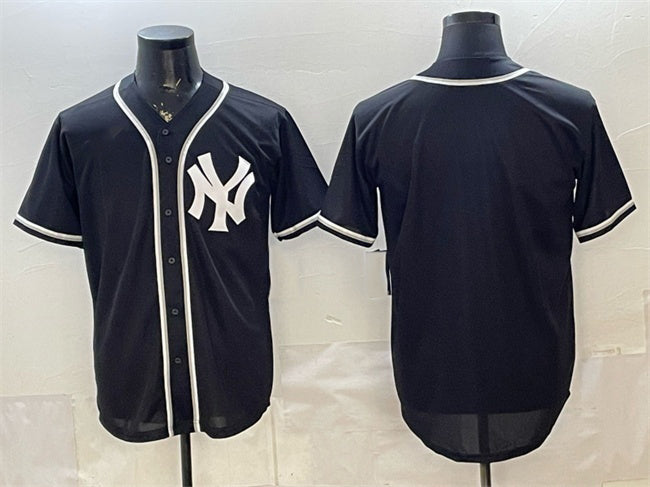 New York Yankees Blank 2026 Fashion Replica Black MASONITE Out Stitched Jersey