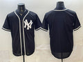 New York Yankees Blank 2026 Fashion Replica Black MASONITE Out Stitched Jersey