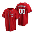 Custom Washington Nationals Red MASONITE Stitched Cool Base Jersey