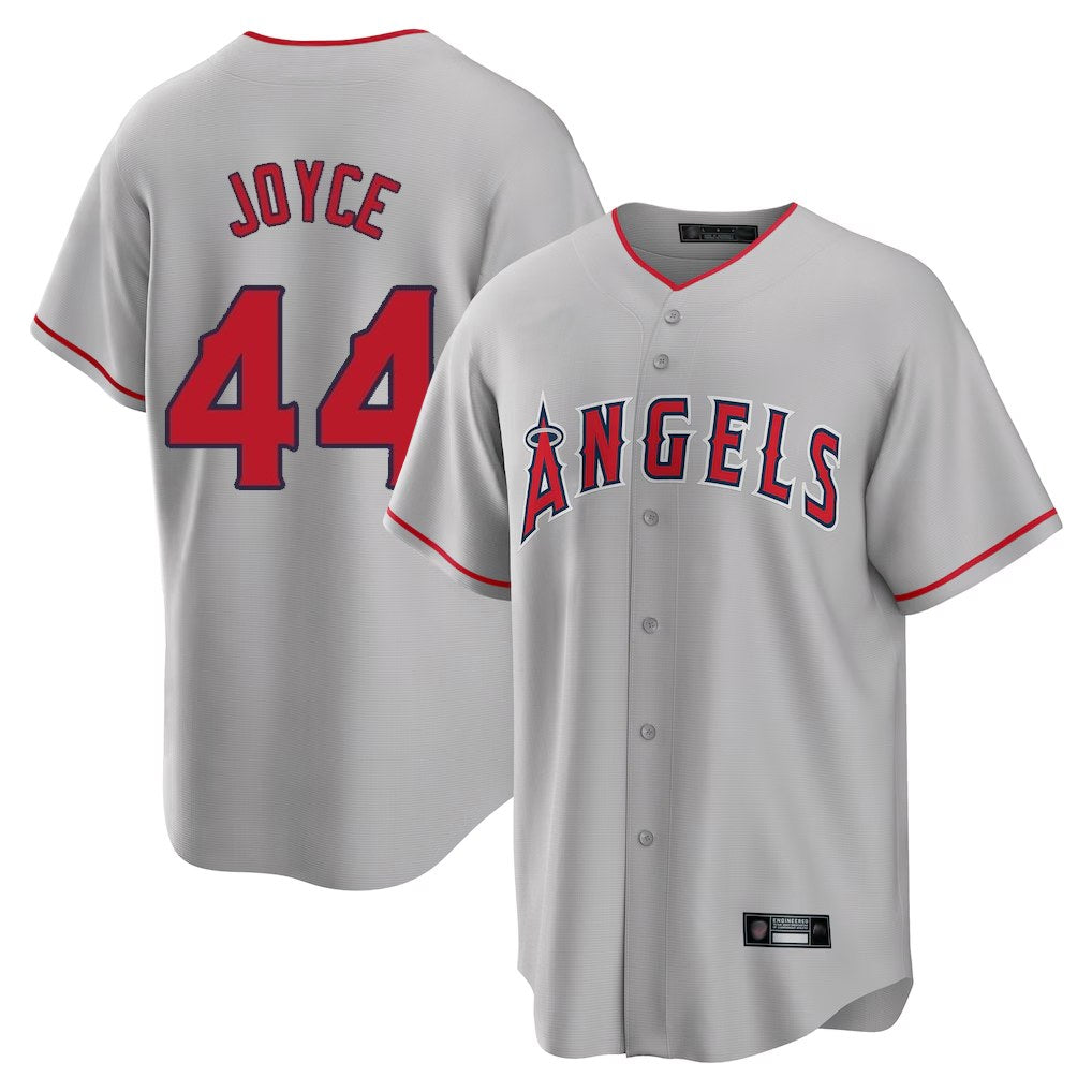 Los Angeles Angels #44 Ben Joyce Player Gray MASONITE Home Game Stitched Jerseys