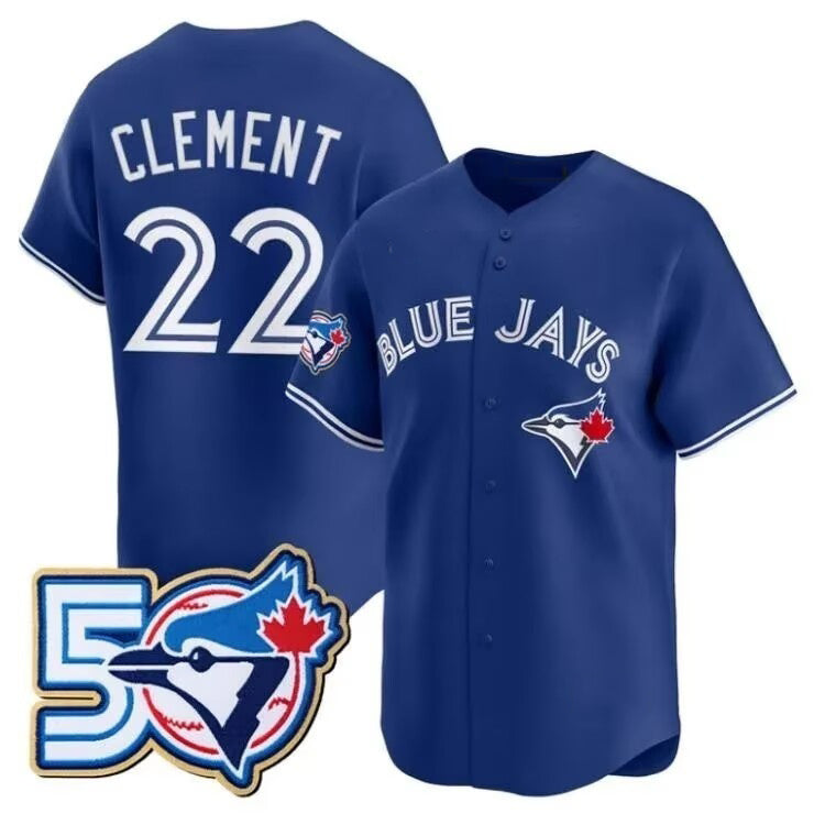 Toronto Blue Jays #22 Vladimir Guerrero Jr. Royal MASONITE 50th Anniversary Alternate Limited Jersey