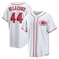 Cincinnati Reds #44 Elly De La Cruz White MASONITE Home Replica Jersey