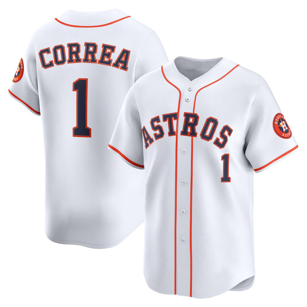 Houston Astros #1 Carlos Correa White MASONITE Home Limited Player Jersey
