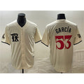 Texas Rangers #53 Adolis Garc¨ªa Cream MASONITE City Connect Cool Base Stitched Jersey
