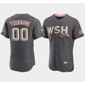 Custom Washington Nationals 2022 Gray MASONITE City Connect Cherry Blossom Flex Base Stitched Jersey